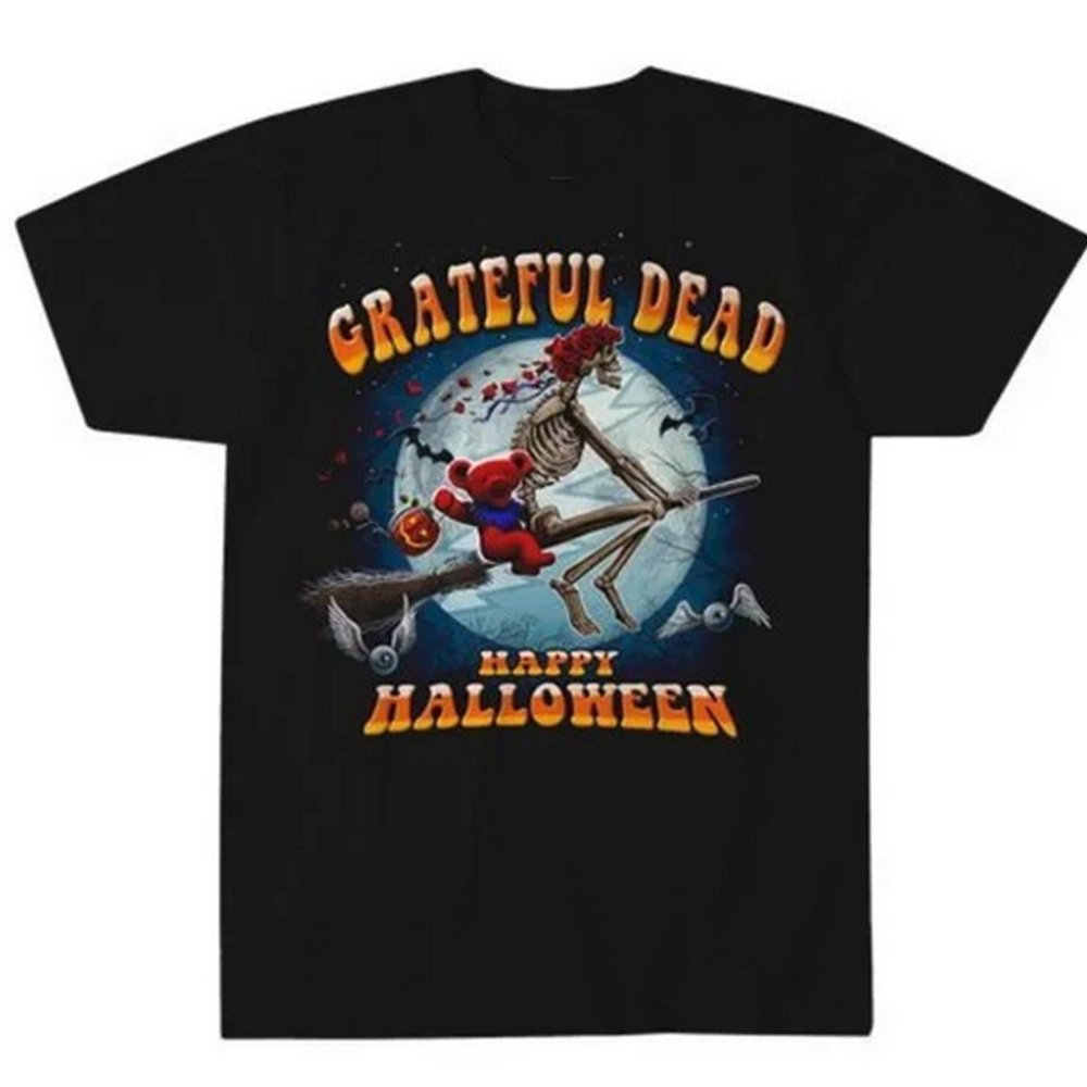 Grateful Dead Wicked bertha Halloween Screen Printed graphic Tee Med-XL
